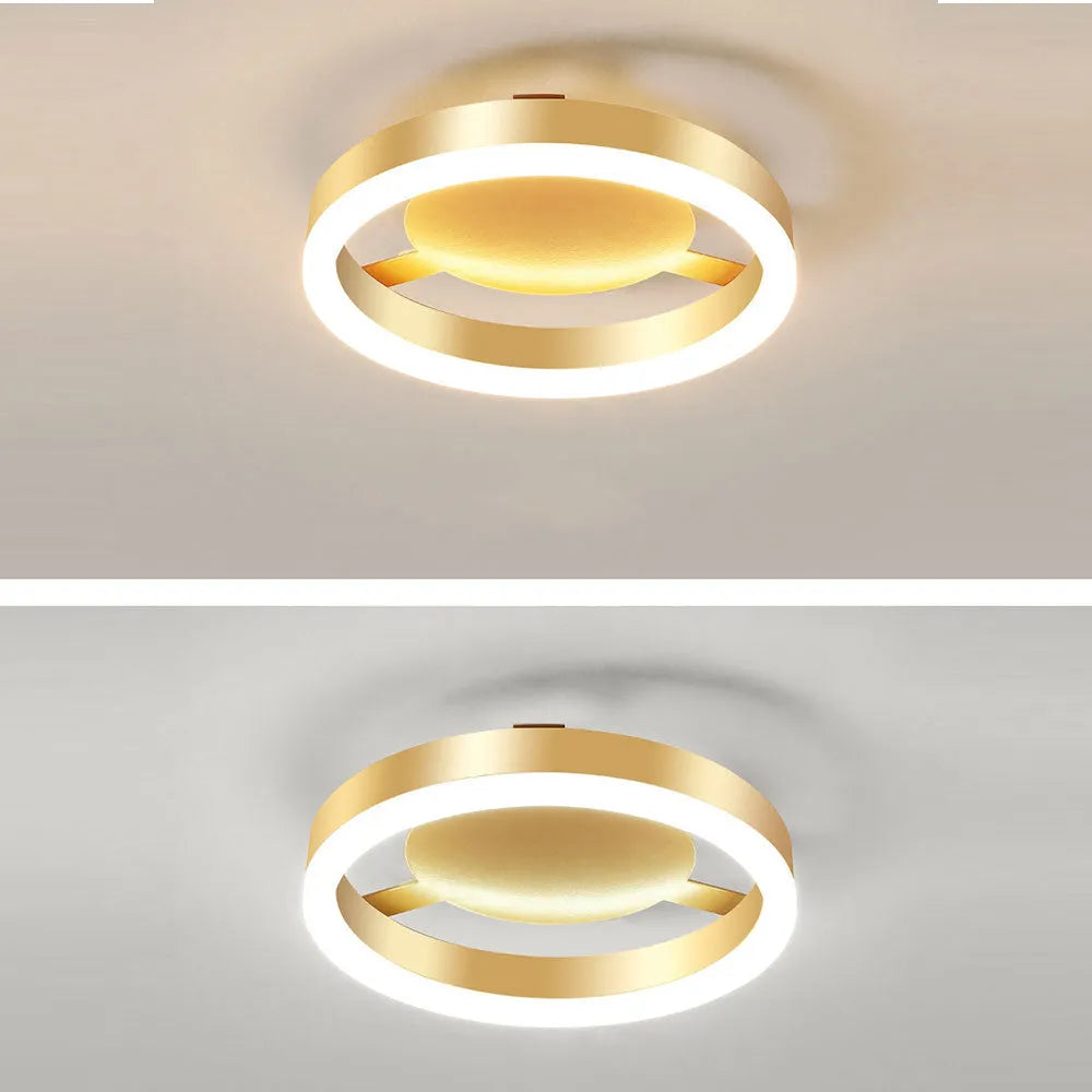 Zeitgenössische Gold-LED-Deckenleuchten