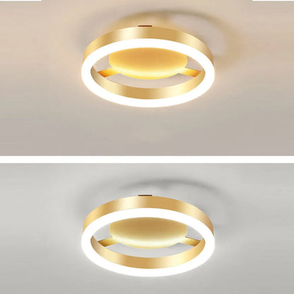 Zeitgenössische Gold-LED-Deckenleuchten