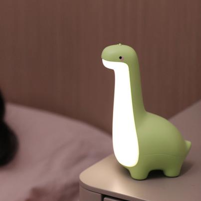 Squishy Silikon Lange Hals Dinosaurier LED Nachtlicht - Perfektes Geschenk für Kinder und Mädchen