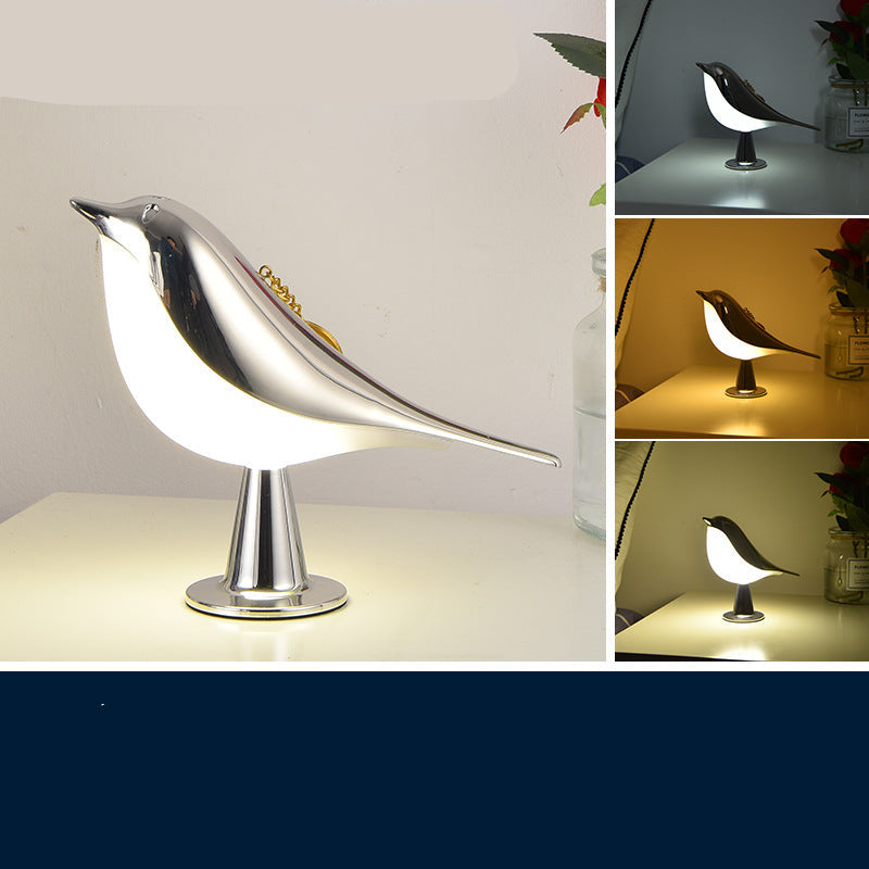 Elegante Vogel Lampe mit 3 Leuchtstufen