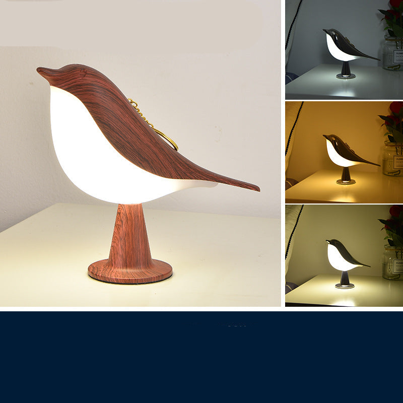 Elegante Vogel Lampe mit 3 Leuchtstufen