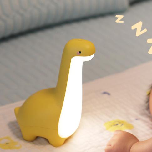 Squishy Silikon Lange Hals Dinosaurier LED Nachtlicht - Perfektes Geschenk für Kinder und Mädchen