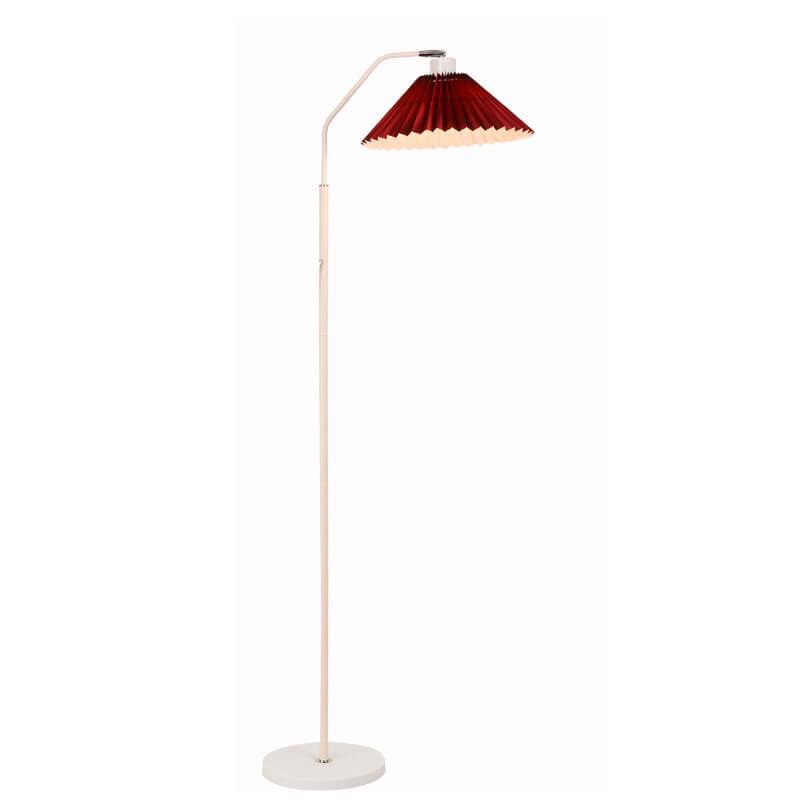 Garduru Minimalist Stehlampe | LED Lichtquelle | Verstellbar | Beige & Weinrot | Modernes Design