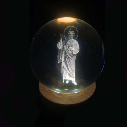 Leuchtende Mond Kristallkugel