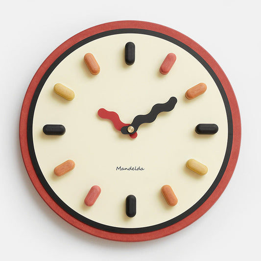 3D Nordische Wanduhr – Lautloses Uhrwerk, Umweltfreundliches Design, 33 cm für Moderne Wohnzimmer