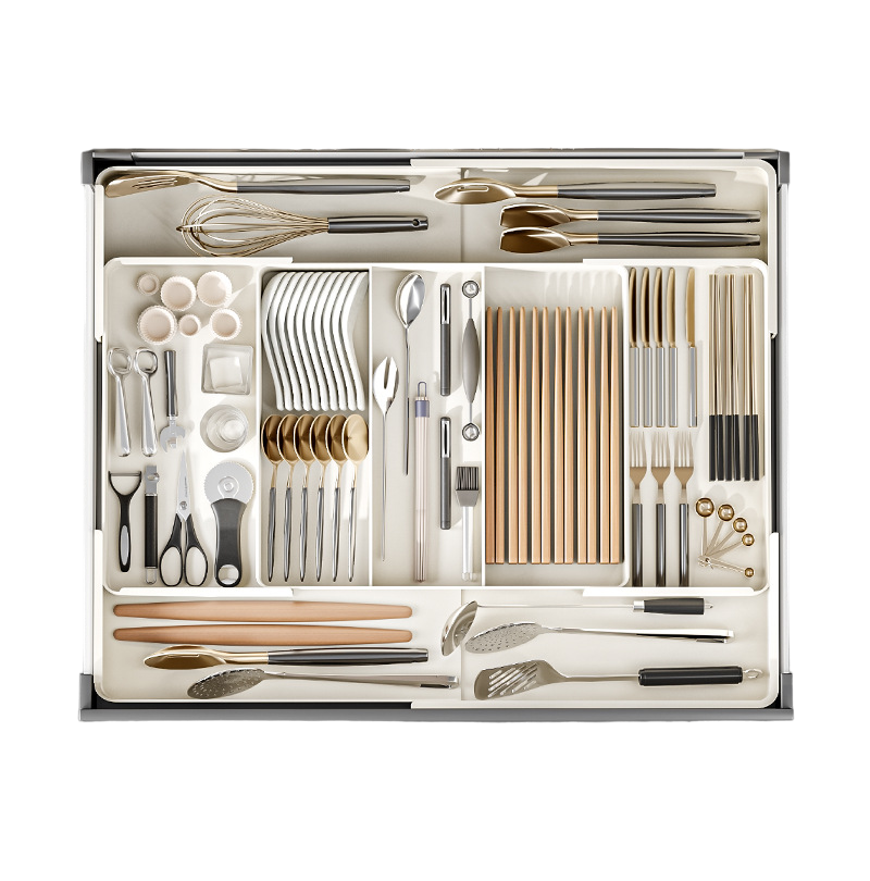 Verstellbare Aufbewahrungsbox mit Fächern für effiziente Organisation – Platzsparend und langlebig aus Kunststoff