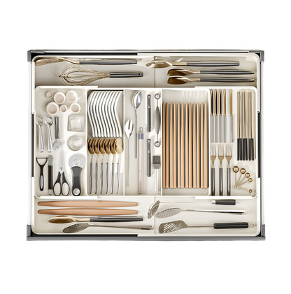 Verstellbare Aufbewahrungsbox mit Fächern für effiziente Organisation – Platzsparend und langlebig aus Kunststoff