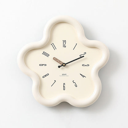3D Blumen Girlanden Uhr mit lautlosem Mechanismus – umweltfreundliches MDF und Acryl, perfekt zur Schlafzimmerdekoration, 39 cm x 39 cm