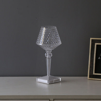 Royelux Sparkle Kristall Schreibtischlampe - Einstellbare Helligkeit, USB Aufladbare LED