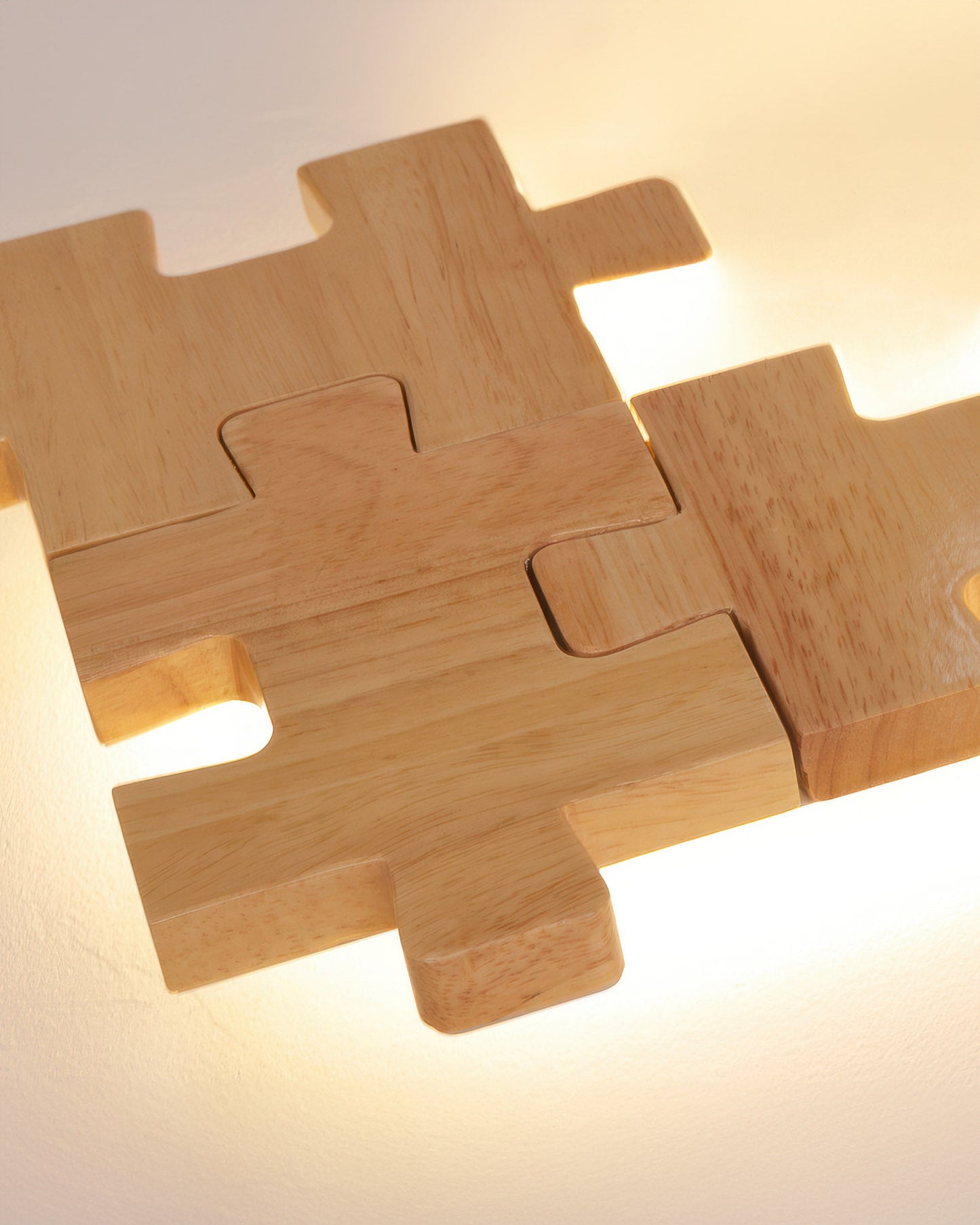 Nordic Wood Puzzles Light LED Wandleuchte