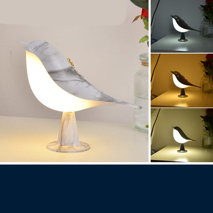 Elegante Vogel Lampe mit 3 Leuchtstufen