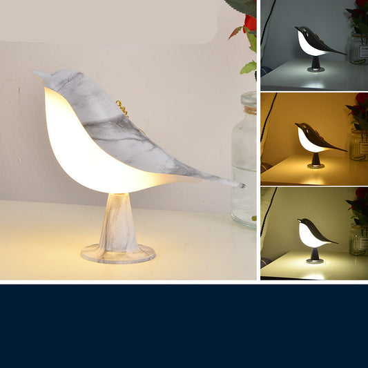 Elegante Vogel Lampe mit 3 Leuchtstufen