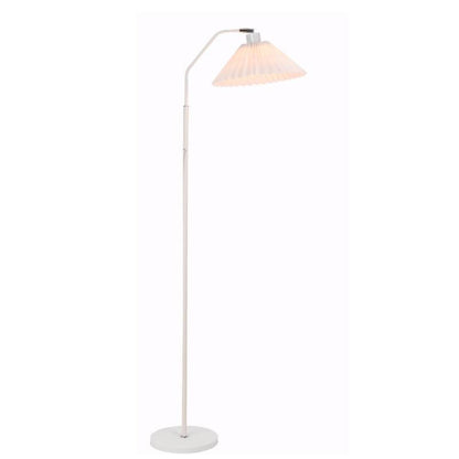 Garduru Minimalist Stehlampe | LED Lichtquelle | Verstellbar | Beige & Weinrot | Modernes Design