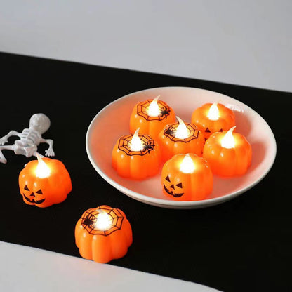 Halloween-Kürbis-LED-Elektronische Kerze Nachtlicht - Perfekt als Geschenk für Halloween