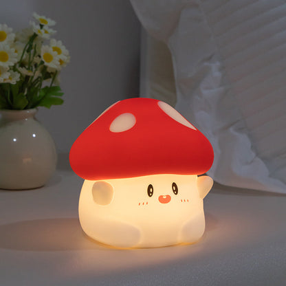 Quatschige Silikon Niedliche Pilz LED Nachtlampe - Perfektes Geschenk für Kinder und Mädchen