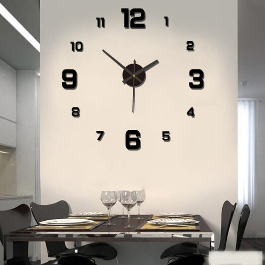 3D-Effekt Wanduhr 60-90cm - nachleuchtend, Lautloses Uhrwerk