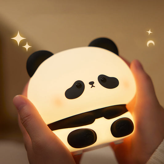 Quetschiges SilikonSuper Niedlicher Panda LED Nachtlicht - Perfektes Geschenk für Kinder und Mädchen