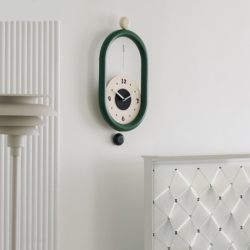 3D Lange Pendel Uhr aus MDF und Acryl - Leiser Betrieb für Wohnzimmer und Schlafzimmer - Einfache Installation