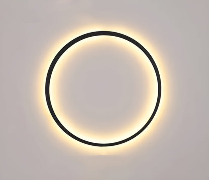 Minimalistische Runde LED-Wandleuchte