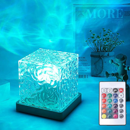 AquaGlow - Ozeanwellen-Projektorlampe mit 16 Farben & dynamischem Aurora-Effekt