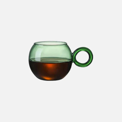 OrbitRing - Glas-Tasse mit einzigartigem Ringgriff