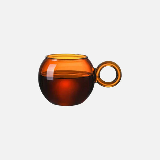 OrbitRing - Glas-Tasse mit einzigartigem Ringgriff