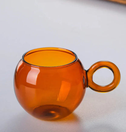 OrbitRing - Glas-Tasse mit einzigartigem Ringgriff