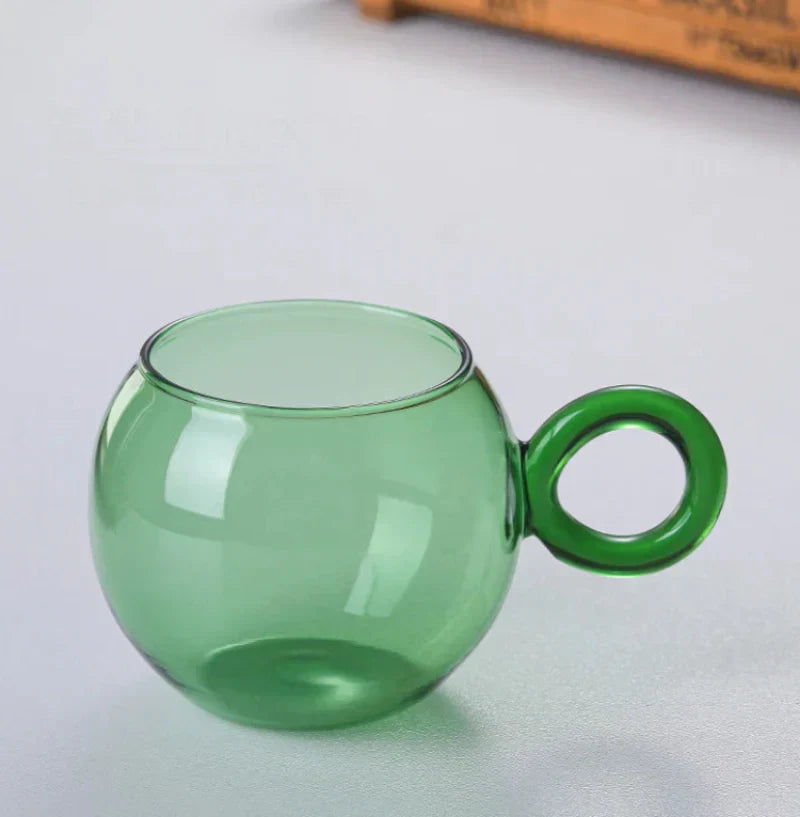 OrbitRing - Glas-Tasse mit einzigartigem Ringgriff