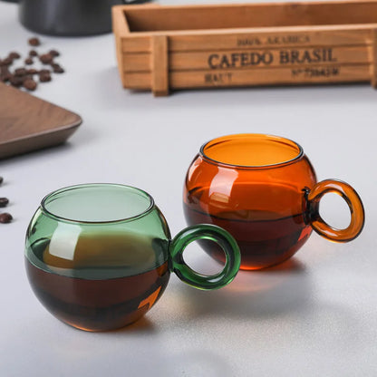 OrbitRing - Glas-Tasse mit einzigartigem Ringgriff