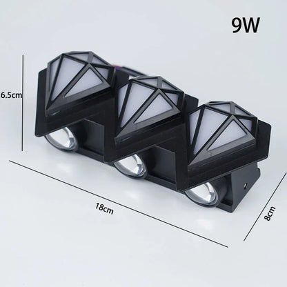 Elegante, wasserdichte LED-Wandlampe für Außengebiete