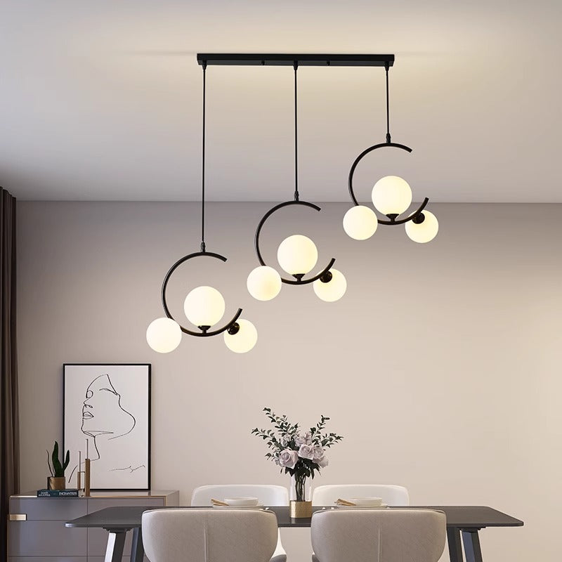 Moderne LED-Hängelampe – Designlampe aus Glas und Acryl für Wohnzimmer und Esszimmer