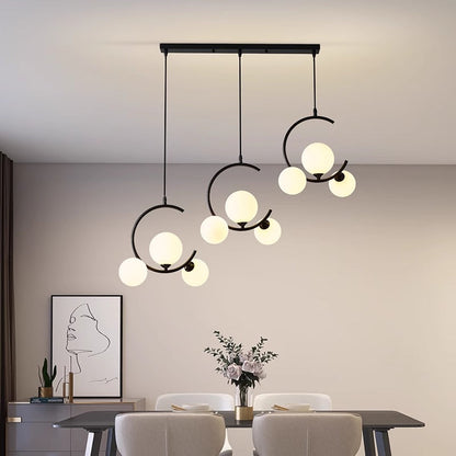 Moderne LED-Hängelampe – Designlampe aus Glas und Acryl für Wohnzimmer und Esszimmer