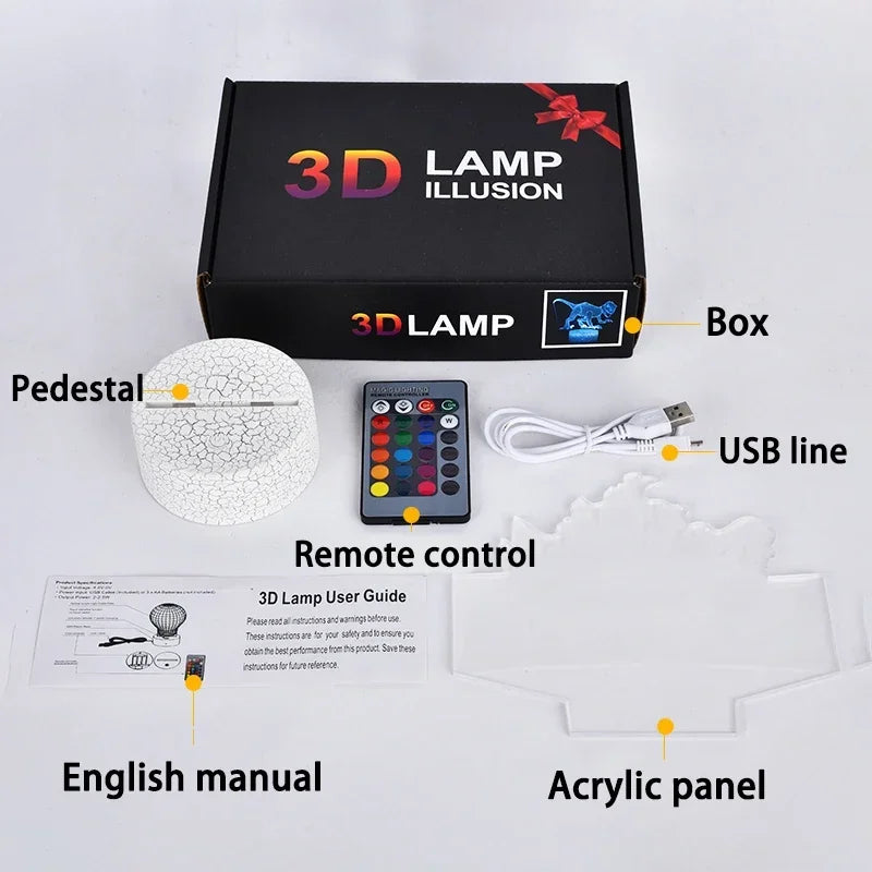 Paw Patrol Nachtlicht für Kinder - 3D Cartoon Schlafzimmer Dekorlampe