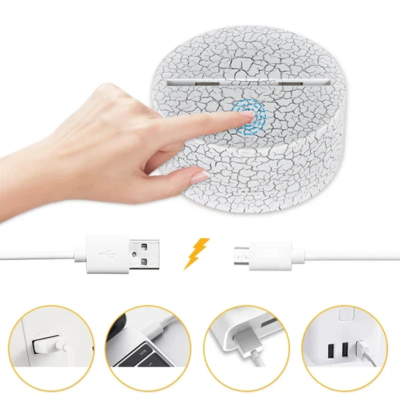 Paw Patrol Nachtlicht für Kinder - 3D Cartoon Schlafzimmer Dekorlampe