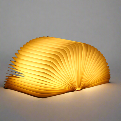 Lampe Buch Verzaubert - LED Lampe in Form eines Offenen Buches mit Touchsteuerung