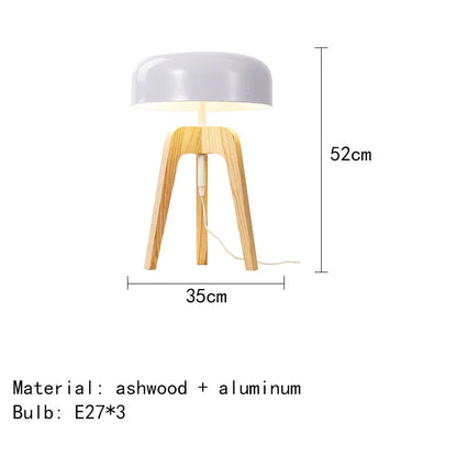 Stehlampe – klassisches Holz-Bambus-Design – Walnuss