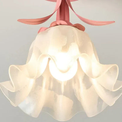 Garduru Französische Tiffany-Deckenleuchte | Blumenmuster | Elegantes Jugendstil-Design für Ihr Zuhause