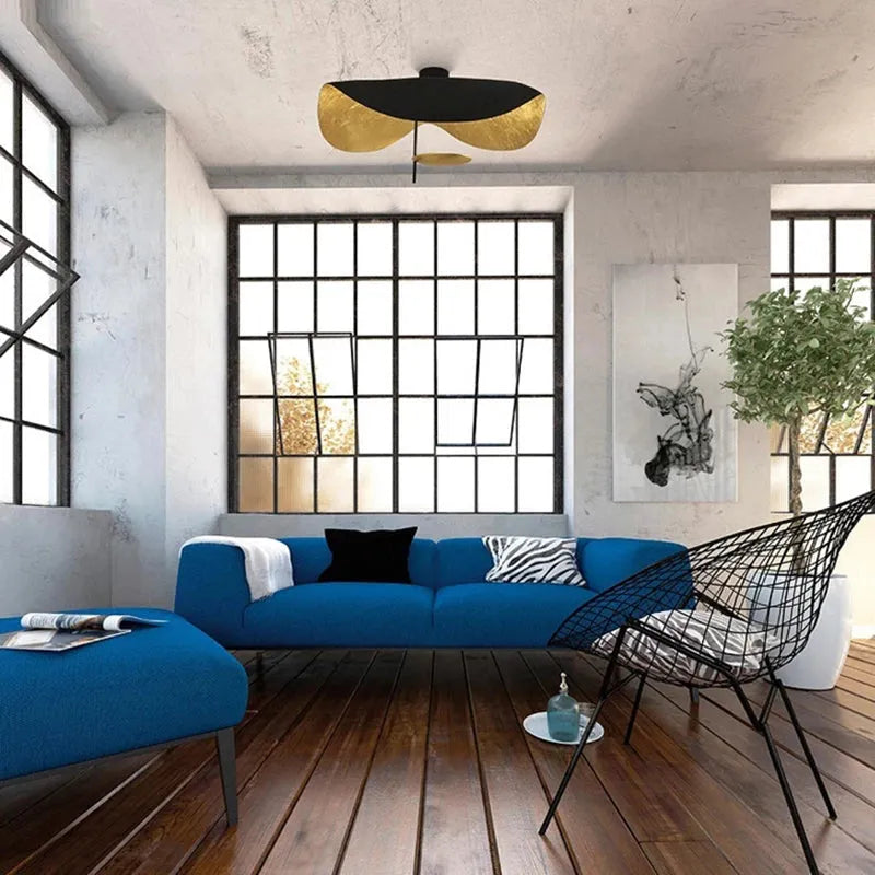 Deckenleuchte Goldblatt Moderne Pendelleuchte