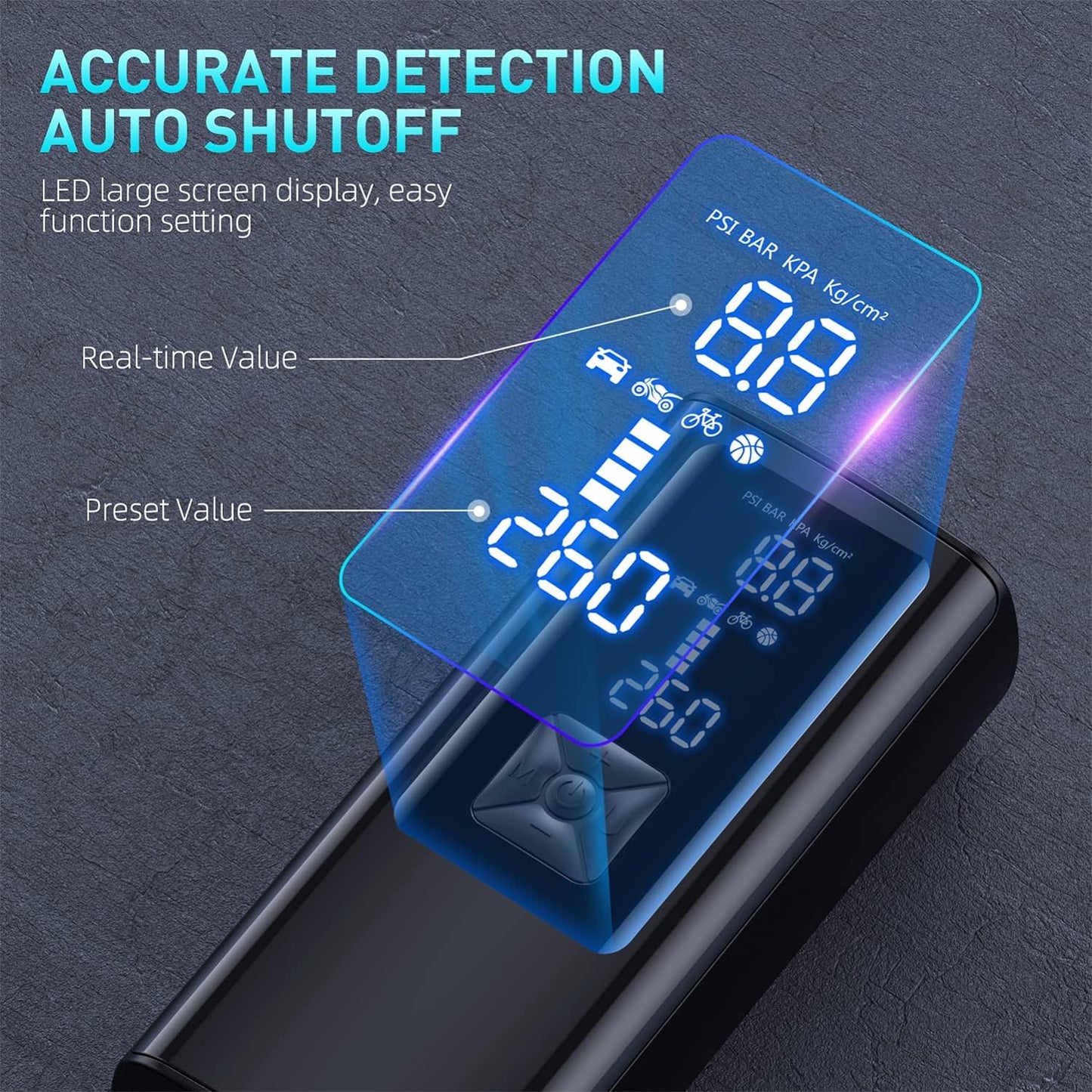 Tragbarer Reifenaufblaser