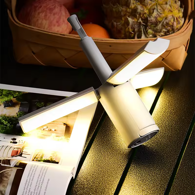Tragbare wiederaufladbare Laterne - Klappbare Tischlampe für Camping
