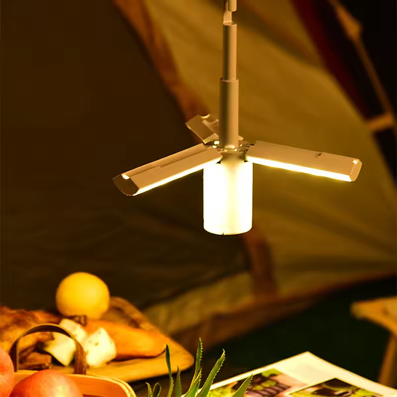 Tragbare wiederaufladbare Laterne - Klappbare Tischlampe für Camping
