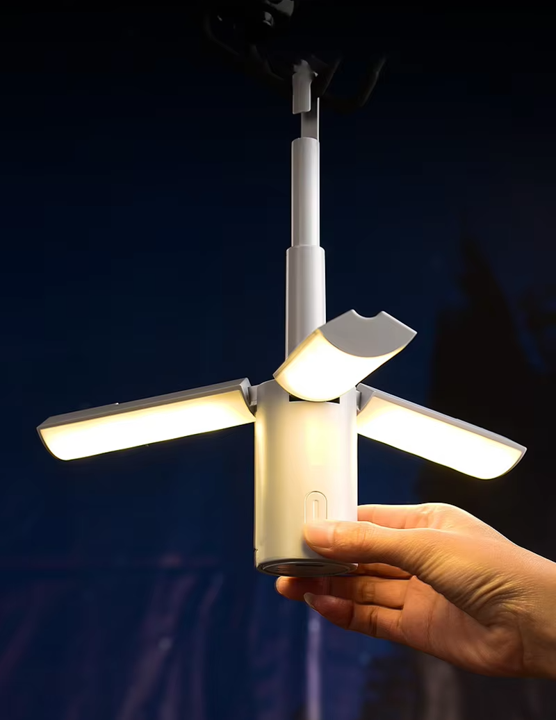Tragbare wiederaufladbare Laterne - Klappbare Tischlampe für Camping
