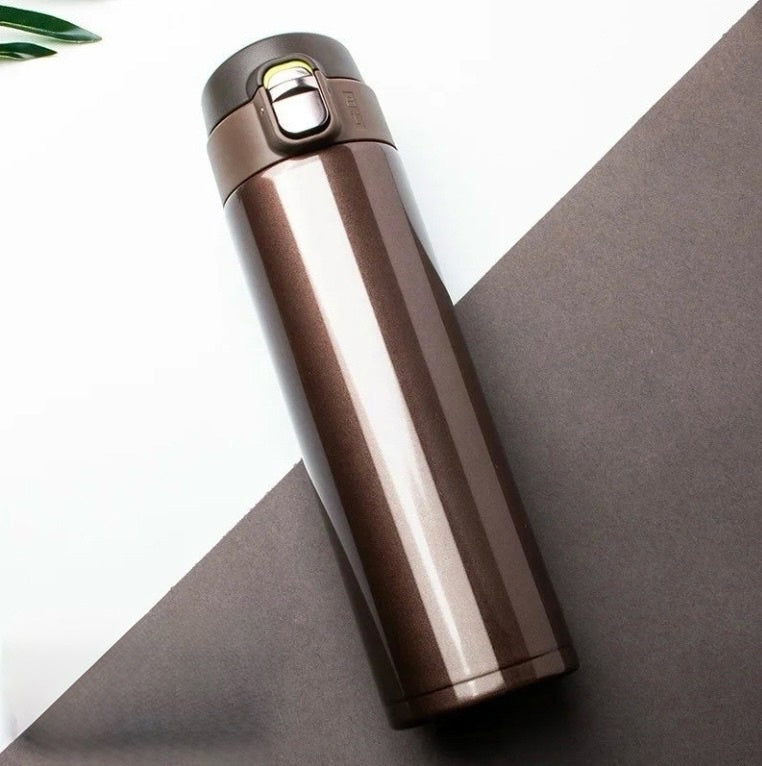 500ml Edelstahl-Vakuumflasche - Bouncing Cover Thermobecher für Kaffee, Tee, Milch, Reisenutzung