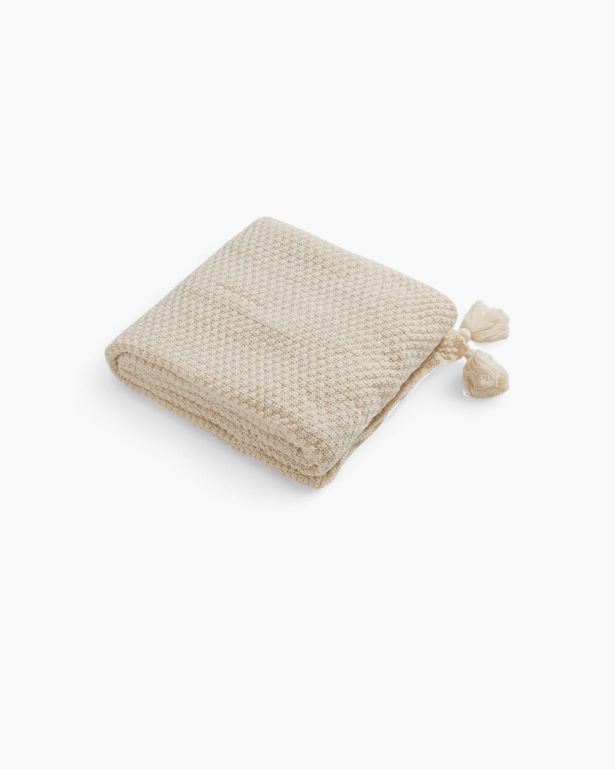 Rêve Maison – Luxuriöse Strickdecke mit subtilen Fransen Details