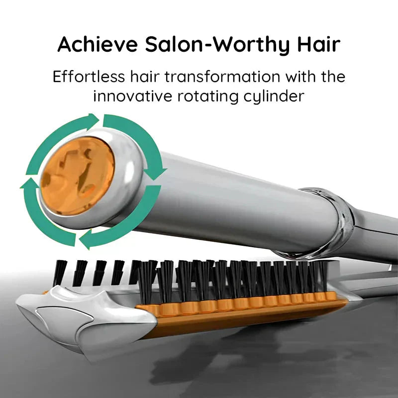 Luxora Professional 2 in 1 Rotierender Eisen-Haarbürste
