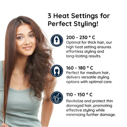Luxora Professional 2 in 1 Rotierender Eisen-Haarbürste
