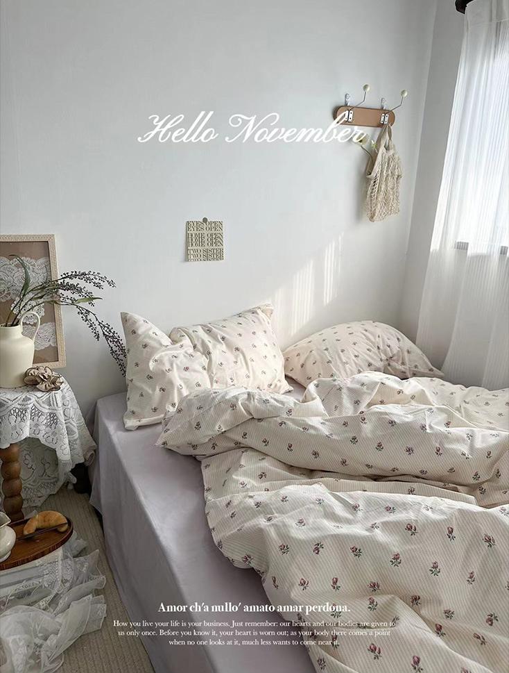 Garduru Vintage Floral Bettwäsche Set