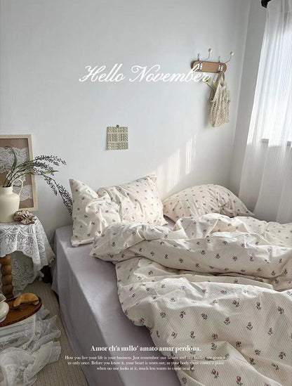 Garduru Vintage Floral Bettwäsche Set