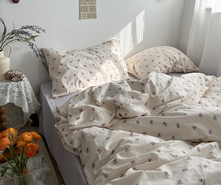 Garduru Vintage Floral Bettwäsche Set