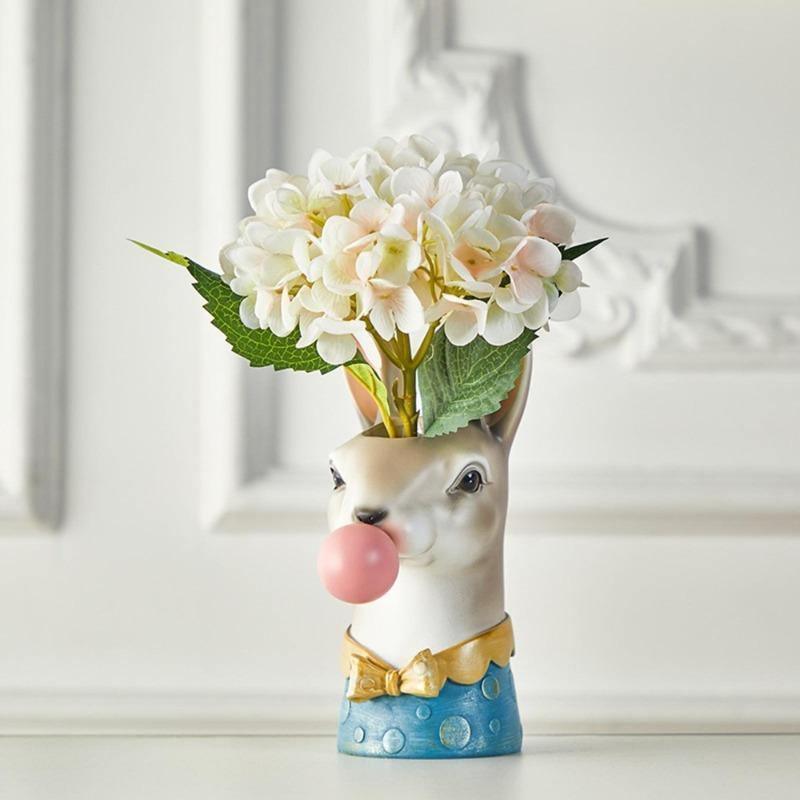 Garduru Tierische Deko-Vase | Kreative Blumenvase mit Charakter